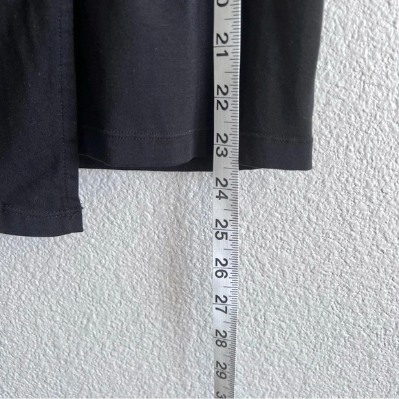 Athleta Women's Seaside Faux Wrap Fold Over Black Skirt - Picture 7 of 11